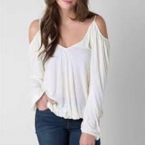 NWT Free People Adelia Cold Shoulder Top - size S